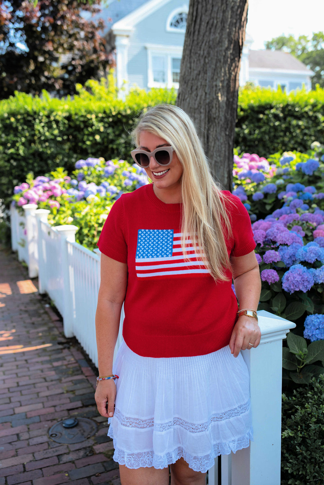 The Americana Short Sleeve Sweater