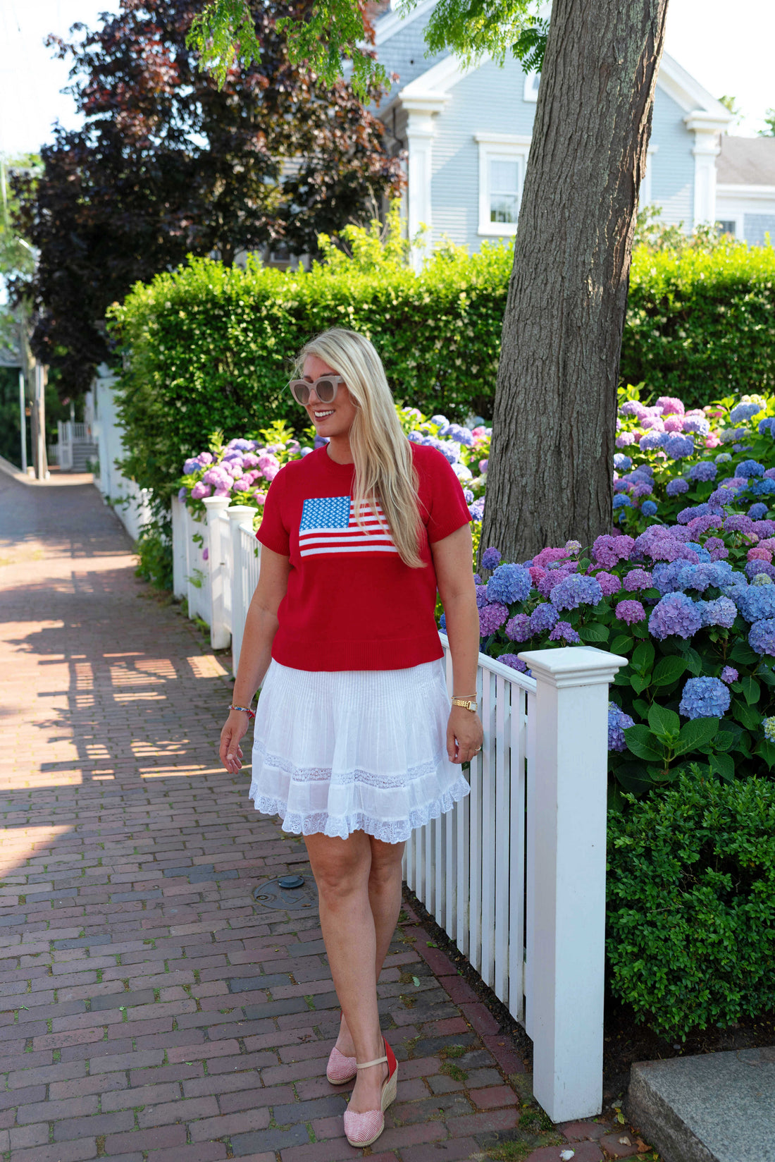 The Americana Short Sleeve Sweater