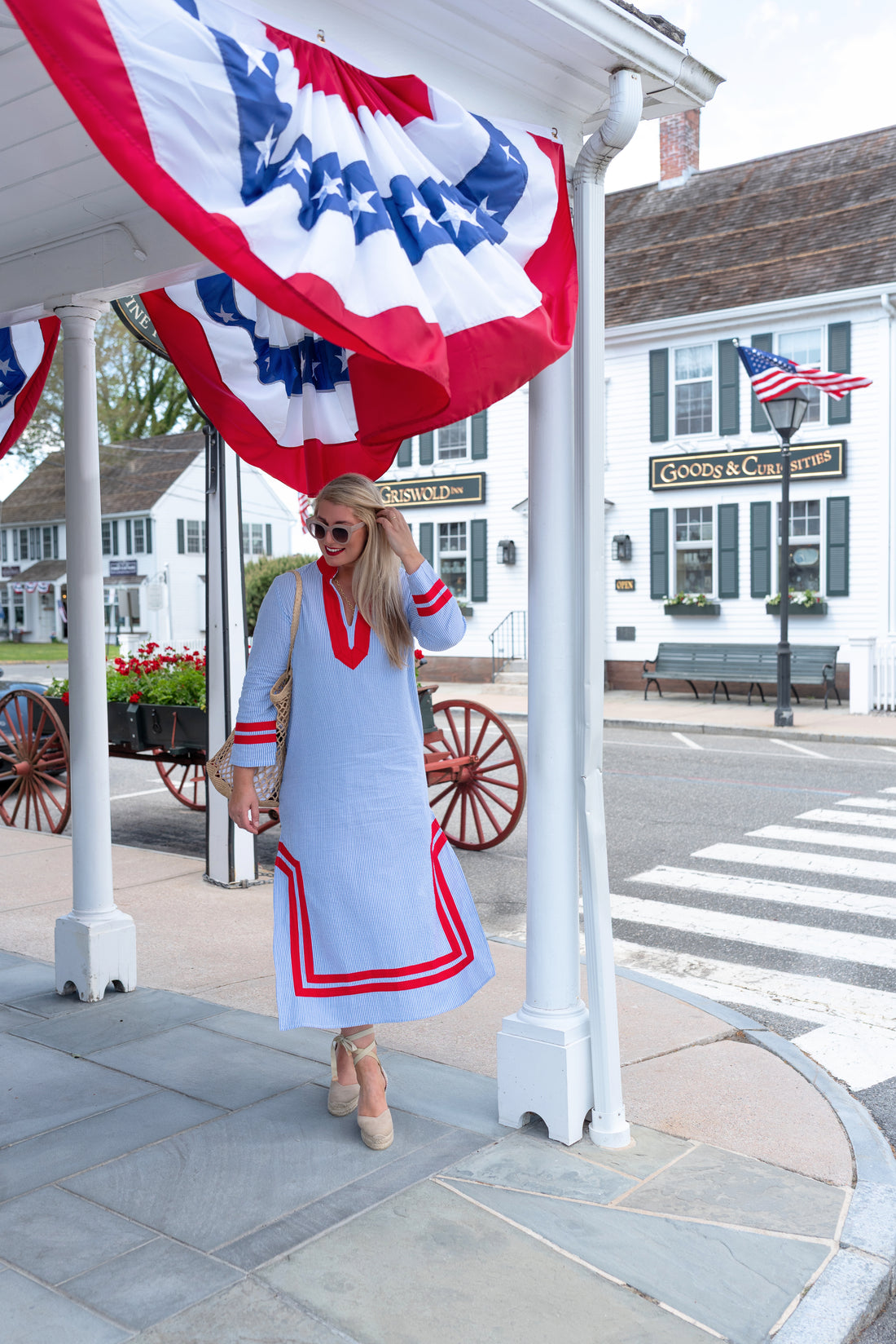 The Nantucket Seersucker Caftan