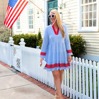The Chatham Seersucker Fit & Flare Dress