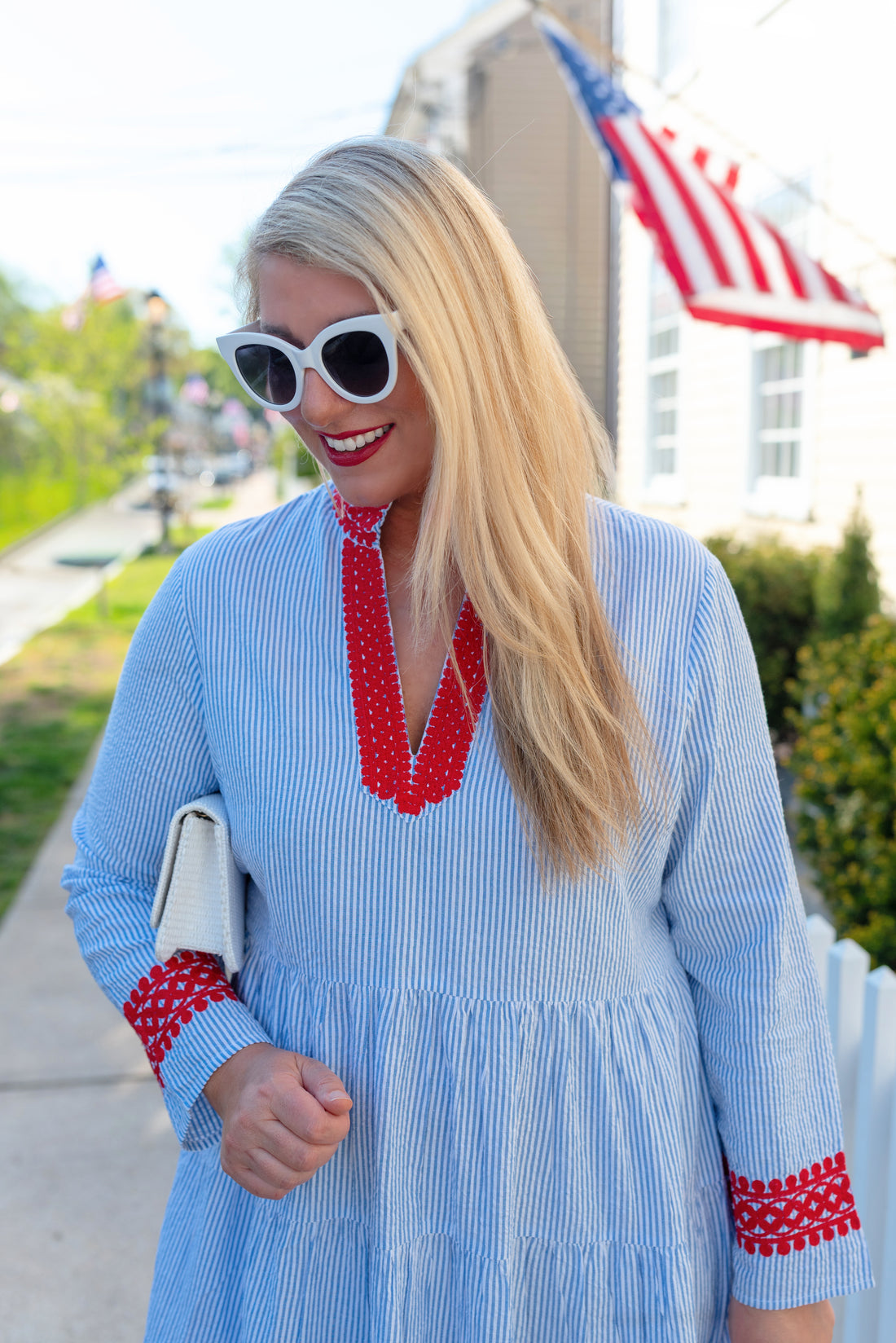 The Chatham Seersucker Fit & Flare Dress
