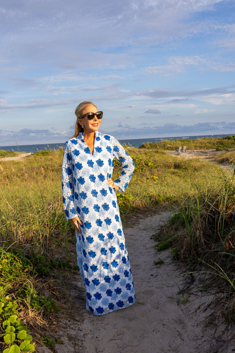 Marvelous Meg Eyelet Caftan
