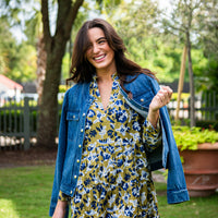 Denim Button Front Jacket