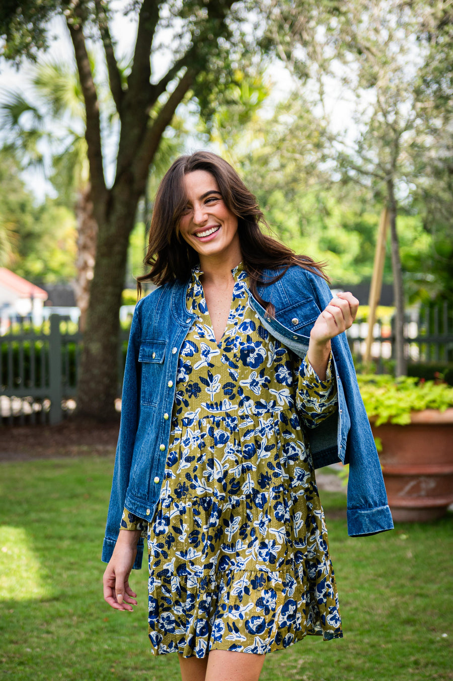 Denim Button Front Jacket