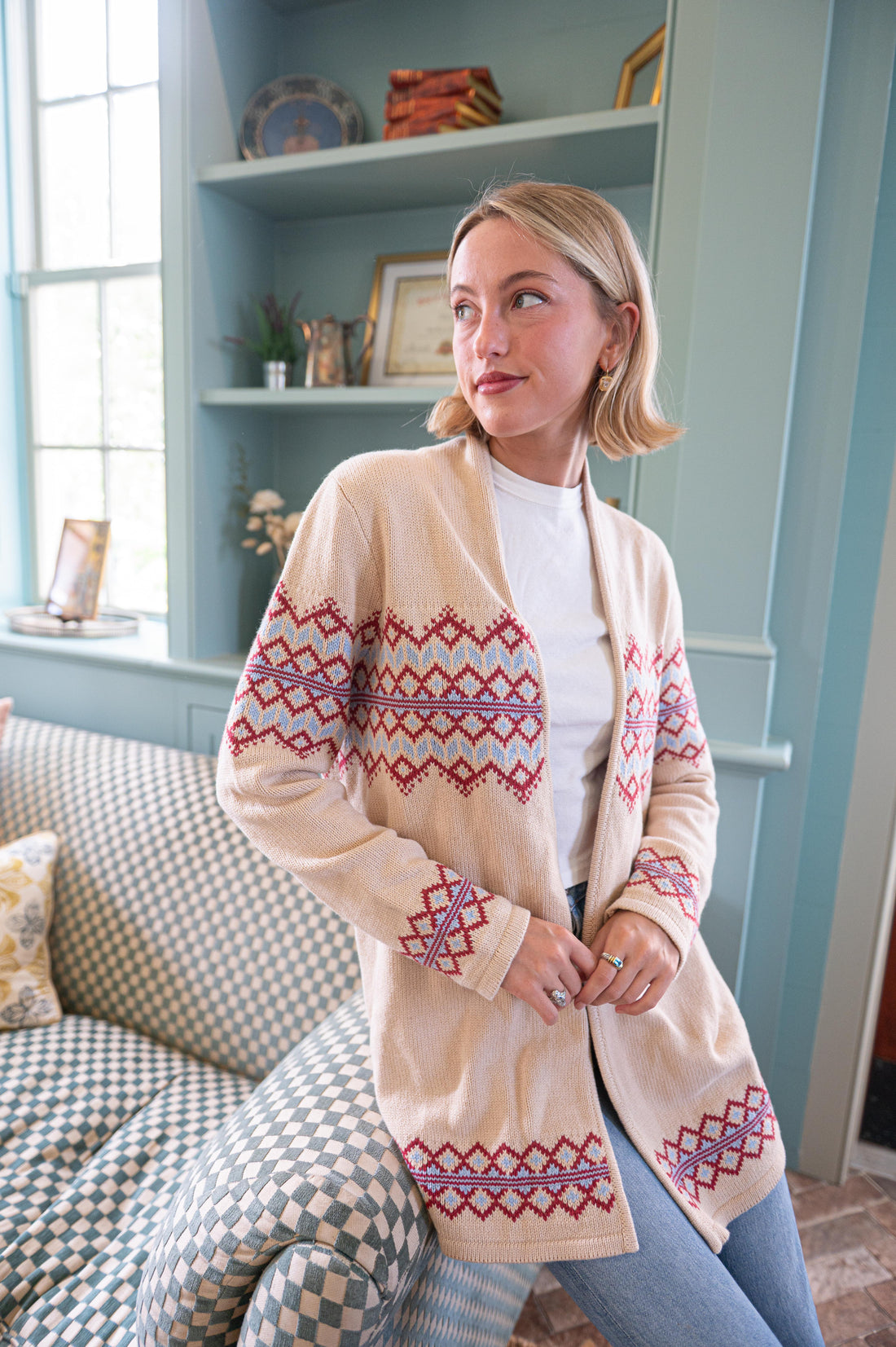 Camel Tie Front Cardigan