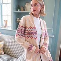 Camel Tie Front Cardigan