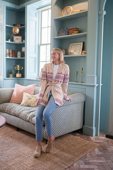 Camel Tie Front Cardigan