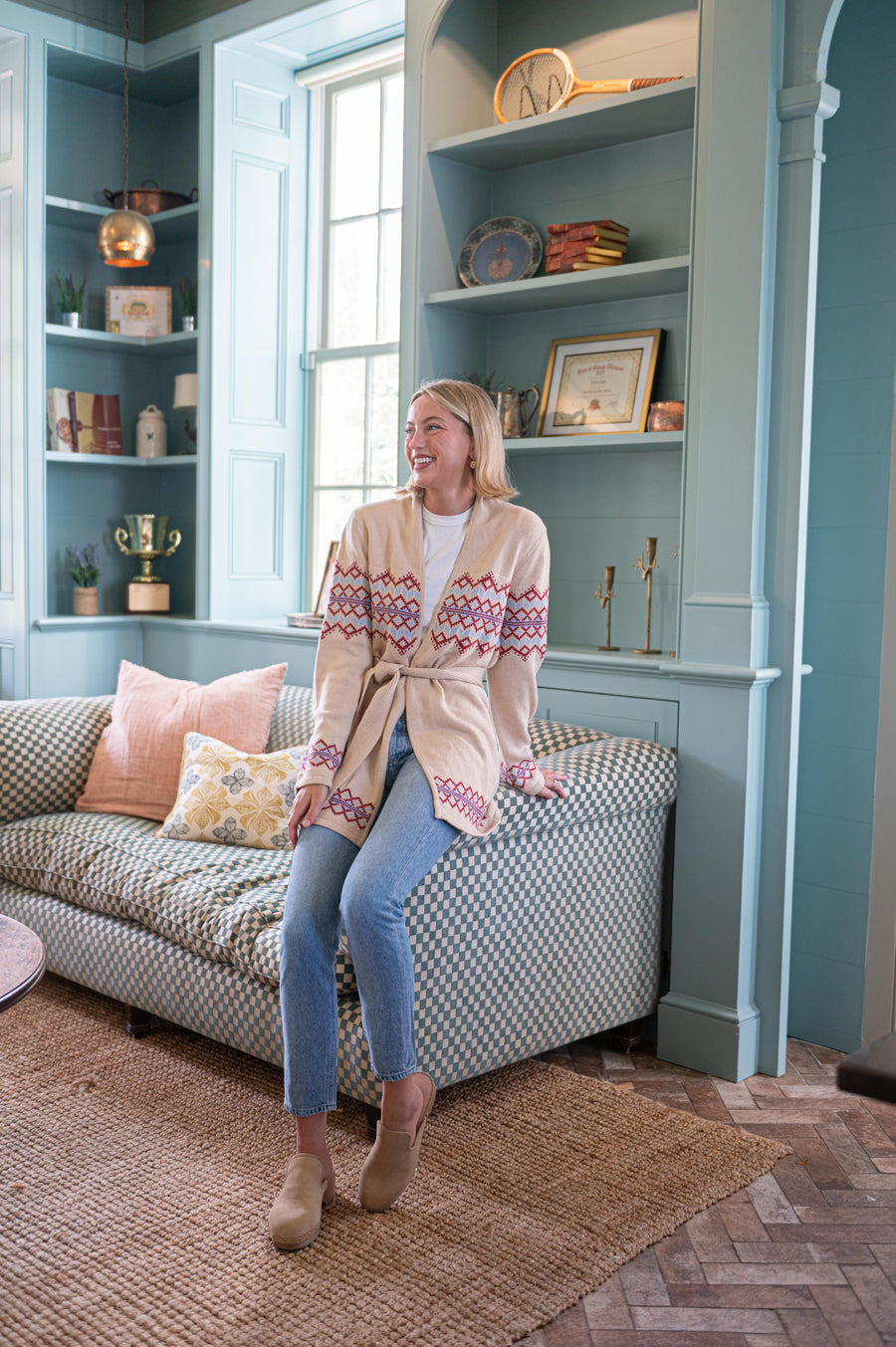 Camel Tie Front Cardigan