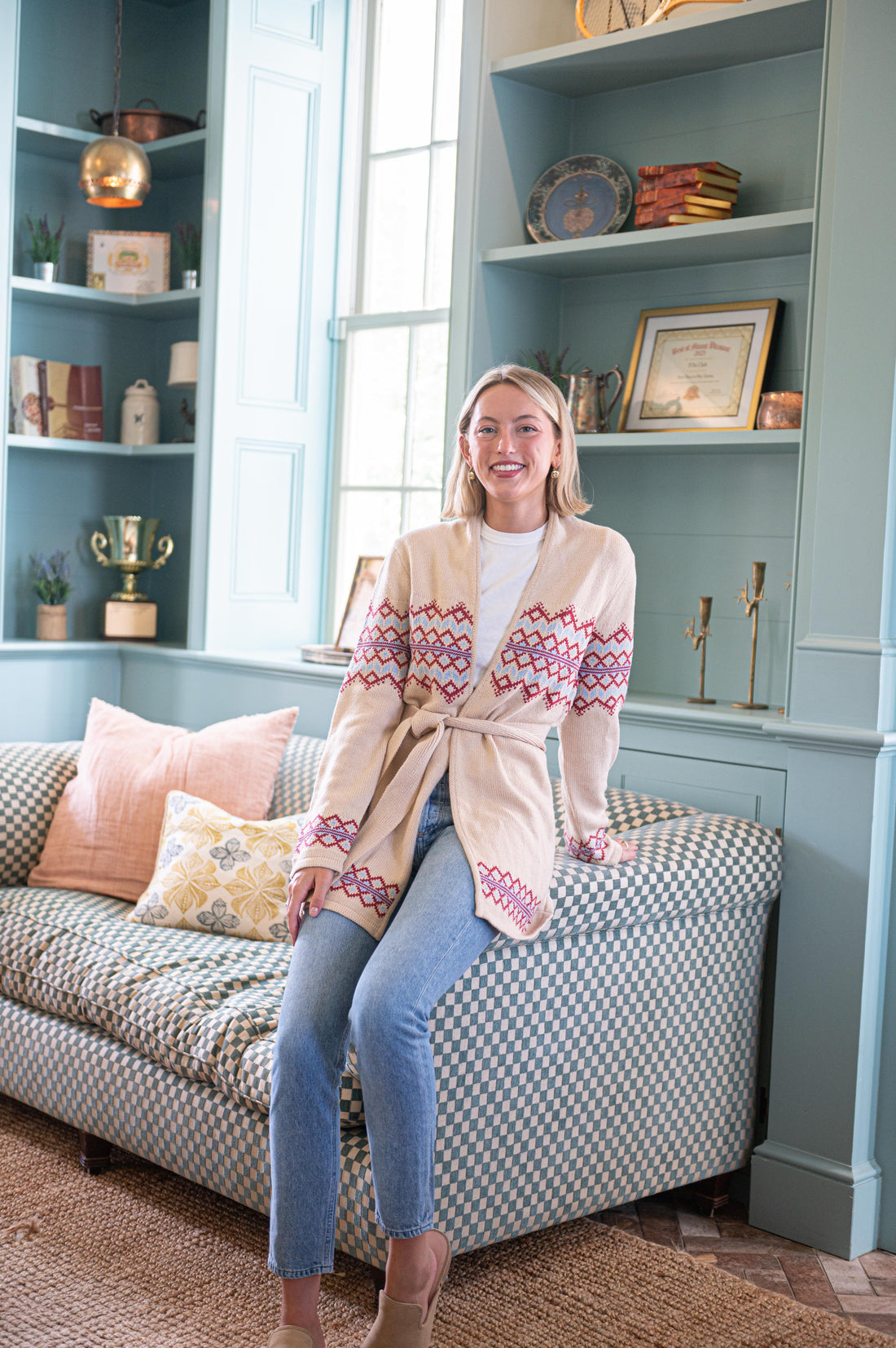 Camel Tie Front Cardigan