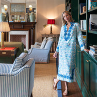 Shadow Leaves Long Sleeve Classic Maxi Tunic