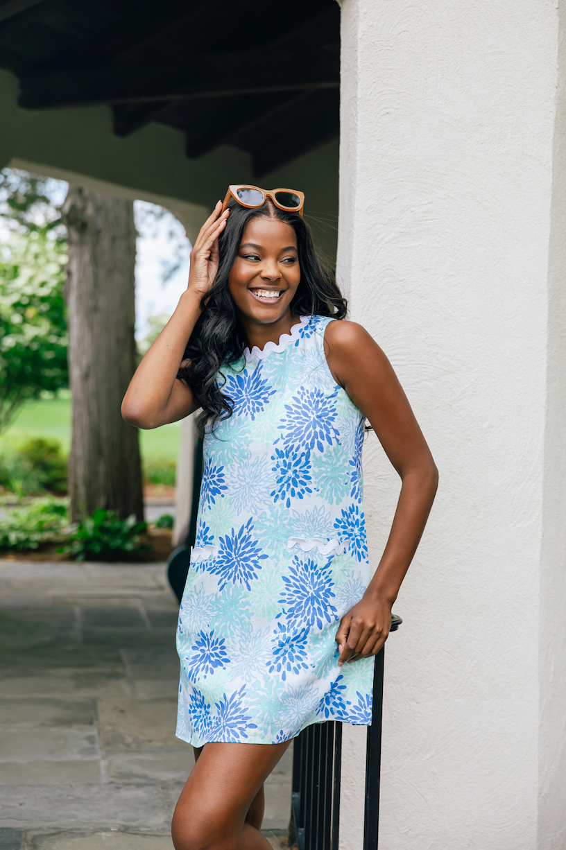 Printed top swing dress