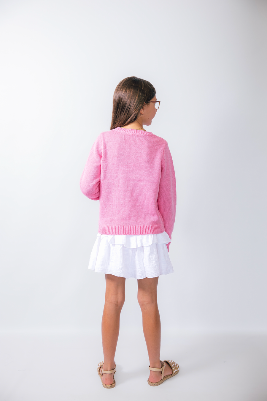 Pink Kids Rainbow Sweater