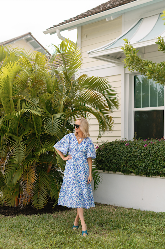 Ikat sales print dress