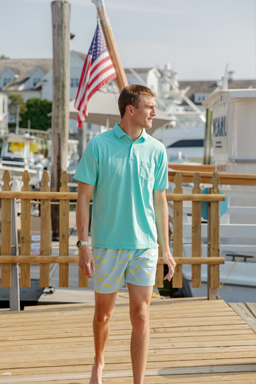 Umbrella Print Men's Bathing Suit