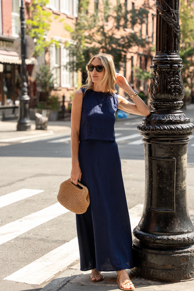 L'Appartement 美品　Navy Maxi Skirt 36 Navy Maxi Skirt Set – Sail to Sable