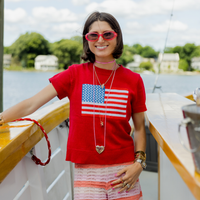 The Americana Short Sleeve Sweater