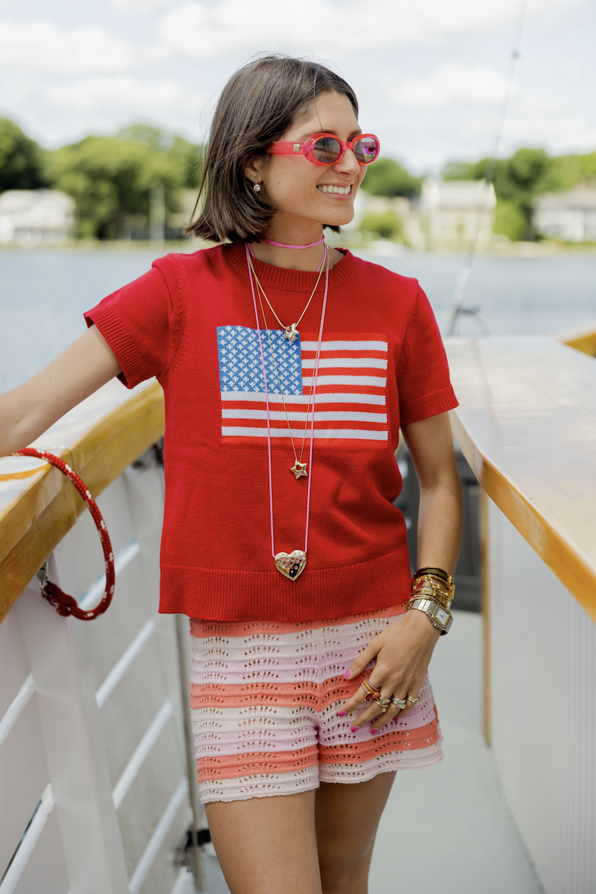 The Americana Short Sleeve Sweater