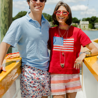 The Americana Short Sleeve Sweater