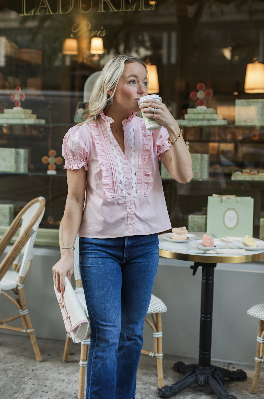 The Dolly Ric-Rac Puff Sleeve Top
