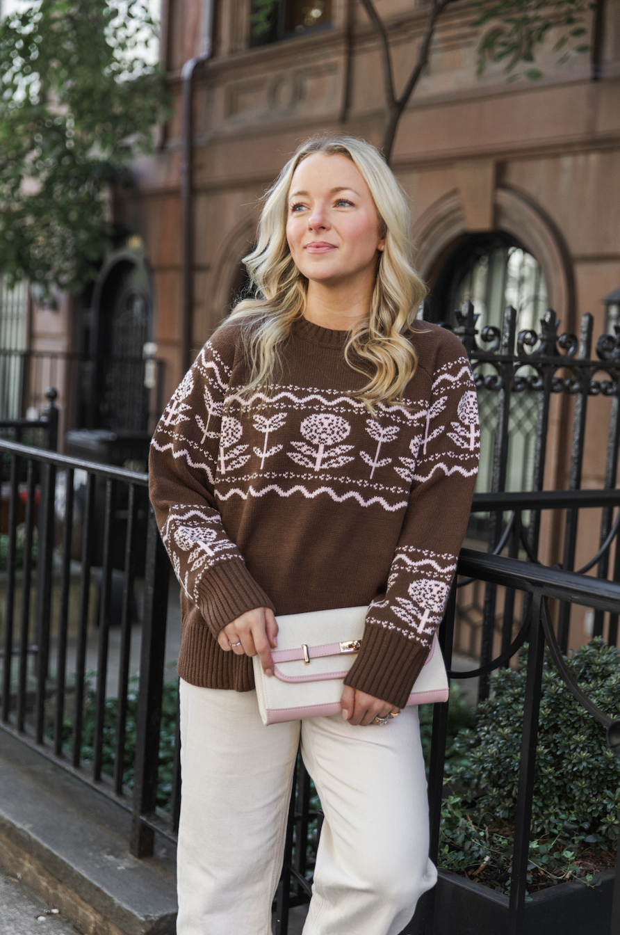 The Boathouse Block Print Sweater
