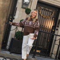 The Boathouse Block Print Sweater