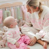 The Libbie Kids Bow & Heart Sweater