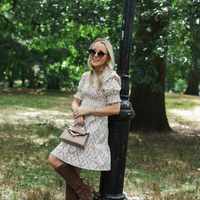 The Uptown Smocked Puff Sleeve Mini Dress