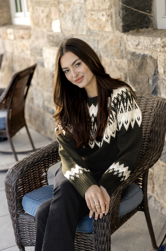 Olive Fair Isle Sweater