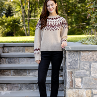Camel Fair Isle Sweater