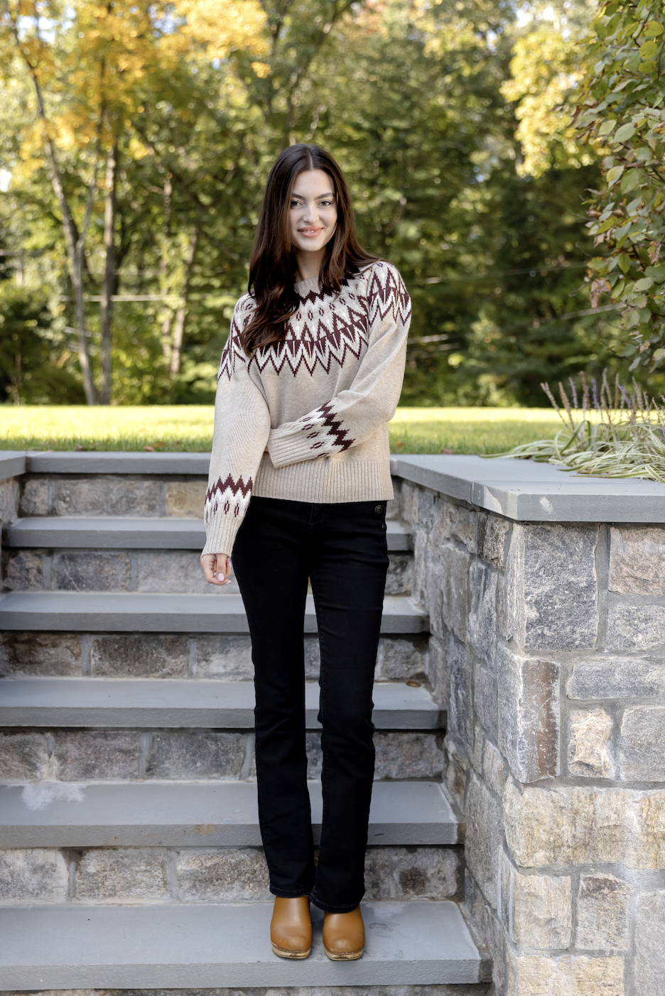 Camel Fair Isle Sweater
