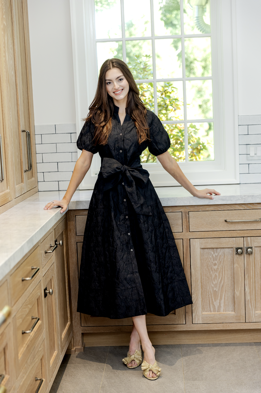 The Abby Jacquard Midi Dress