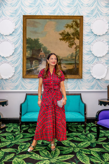 Red Tartan Abby Shirt Dress