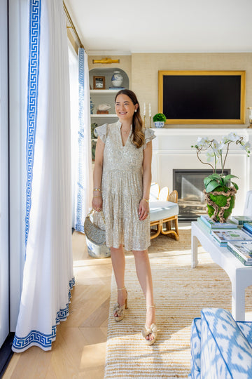 Silver Sequin Hudson Dress