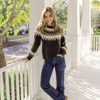 Olive Fair Isle Sweater