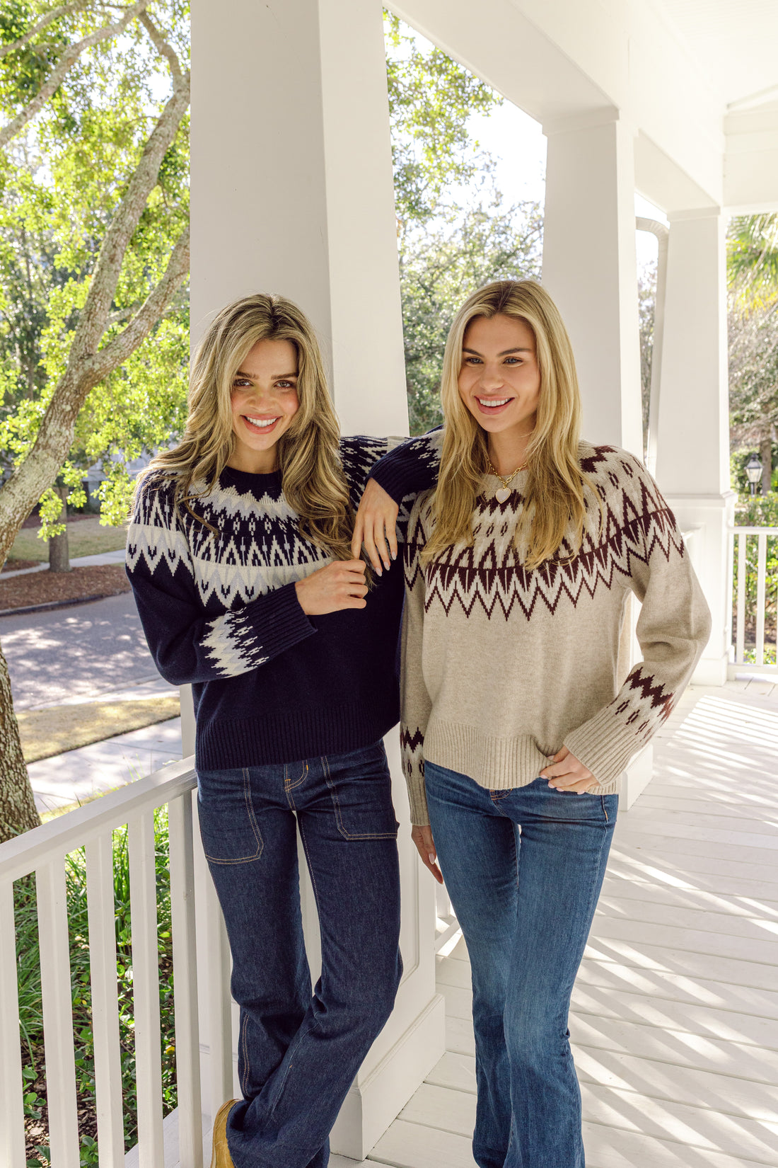 Camel Fair Isle Sweater