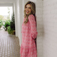 Ditsy Floral Ruffle Hem Dress