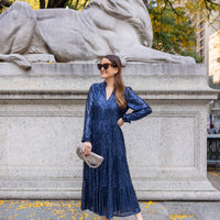 Navy Anne Midi Dress