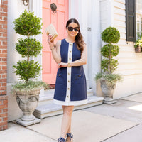 Navy Grace Shift Dress