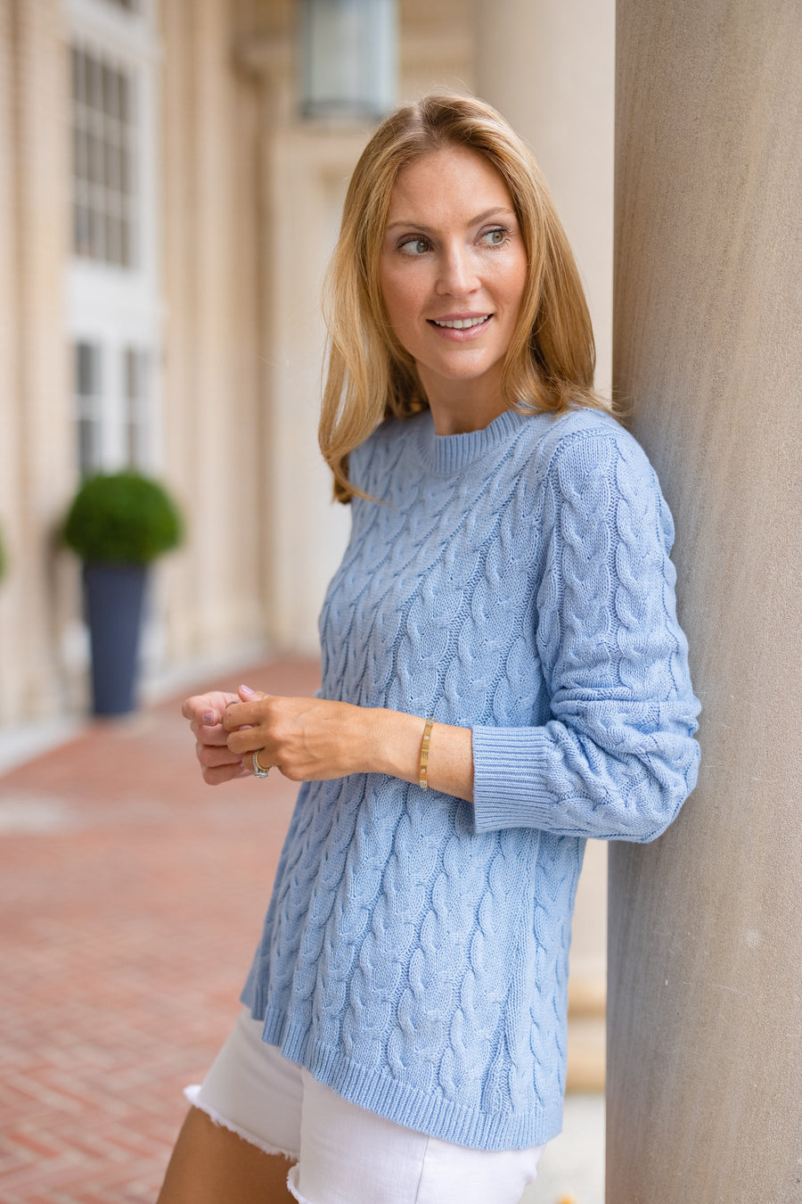 Serenity Blue Long Sleeve Sweater