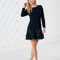 Flounce Hem Dress (Two Colors)