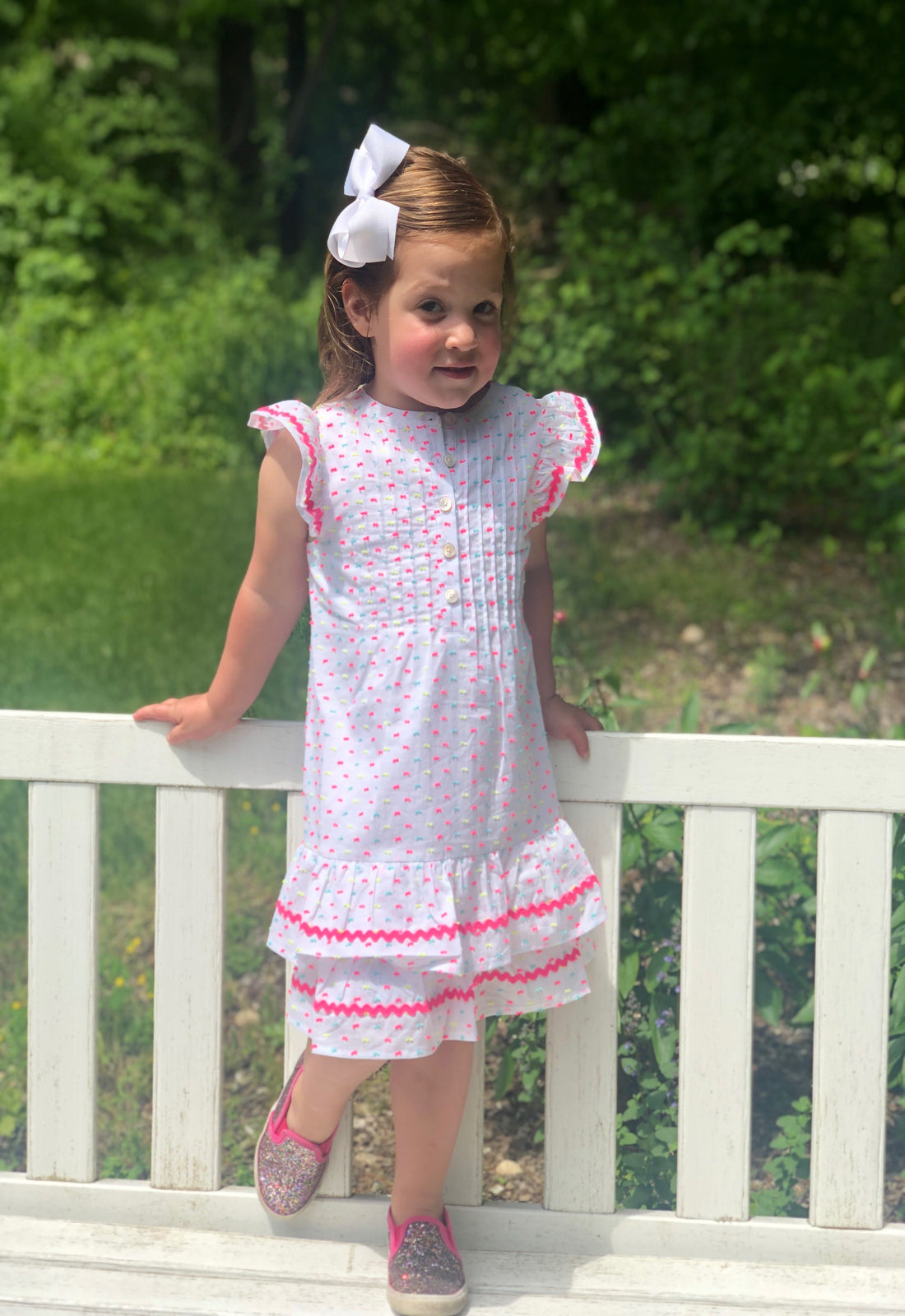 Sail to sable shop pink ric rac dress