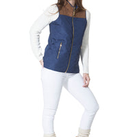 Quilted Vest Navy