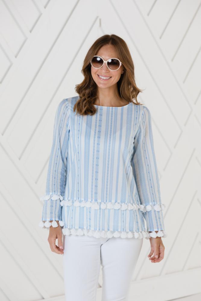 Long Sleeve Top with Tassels