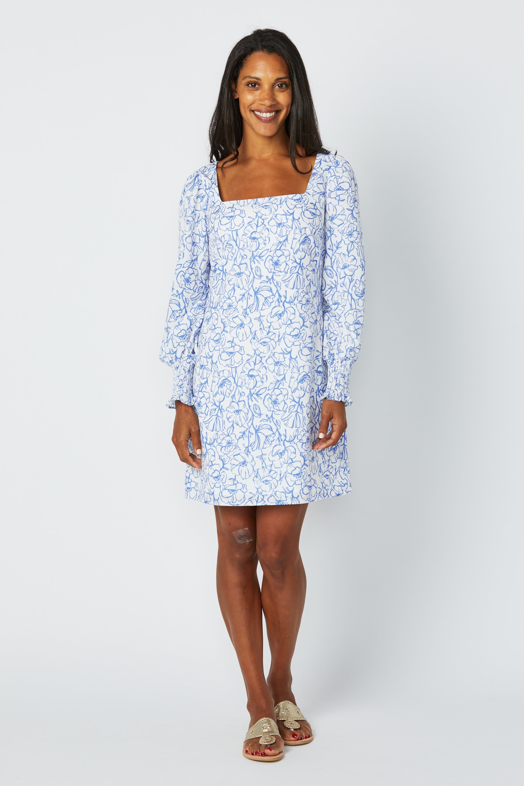square neckline dress Floral Vine Print Neck – Sail to Sable this is your dress White Fox Boutique Brown Size:1-3 Y style_code:363558