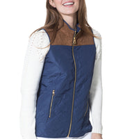 Quilted Vest Navy