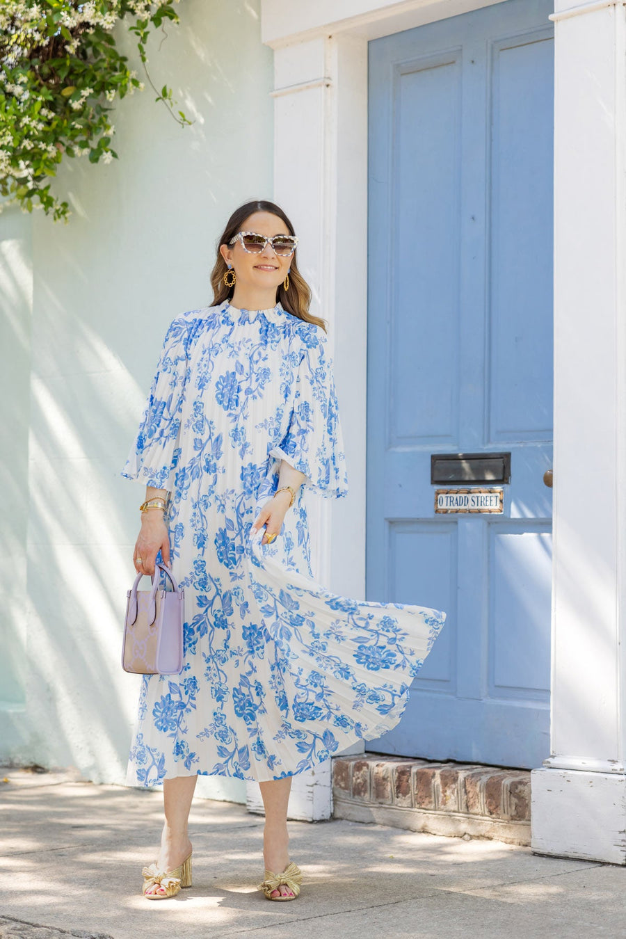 Monica Pleated Midi Dress