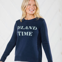Island Time Long Sleeve Intarsia Sweater